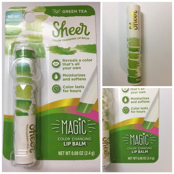 NEW SEALED GREEN TEA- Color Changing Lip Balm - Picture 1 of 5